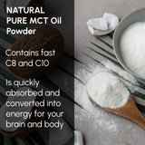 Beleon MCT Oil Powder packaging with nutritional information