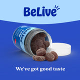 BeLive 5-HTP Gummies with a measuring spoon