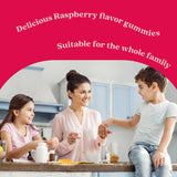 BeLive Elderberry Gummies with two gummies on a table