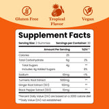 BeLive Turmeric Gummies tropical flavour packaging