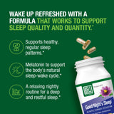 Bell Good Night's Sleep Melatonin & Herbal Blend capsule close-up