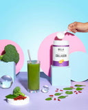 Bella All Natural Collagen Powder lifestyle scene with ingredients