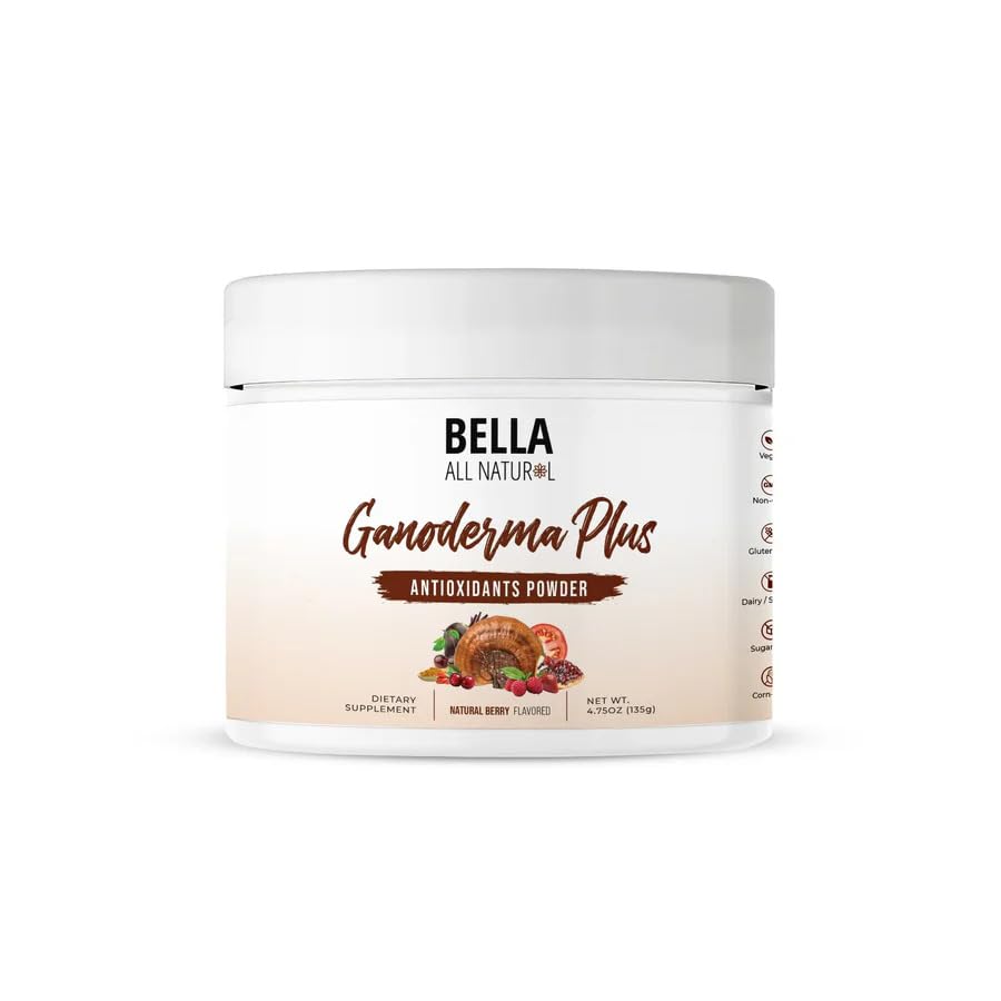Bella All Natural Ganoderma Mushroom Supplement front view