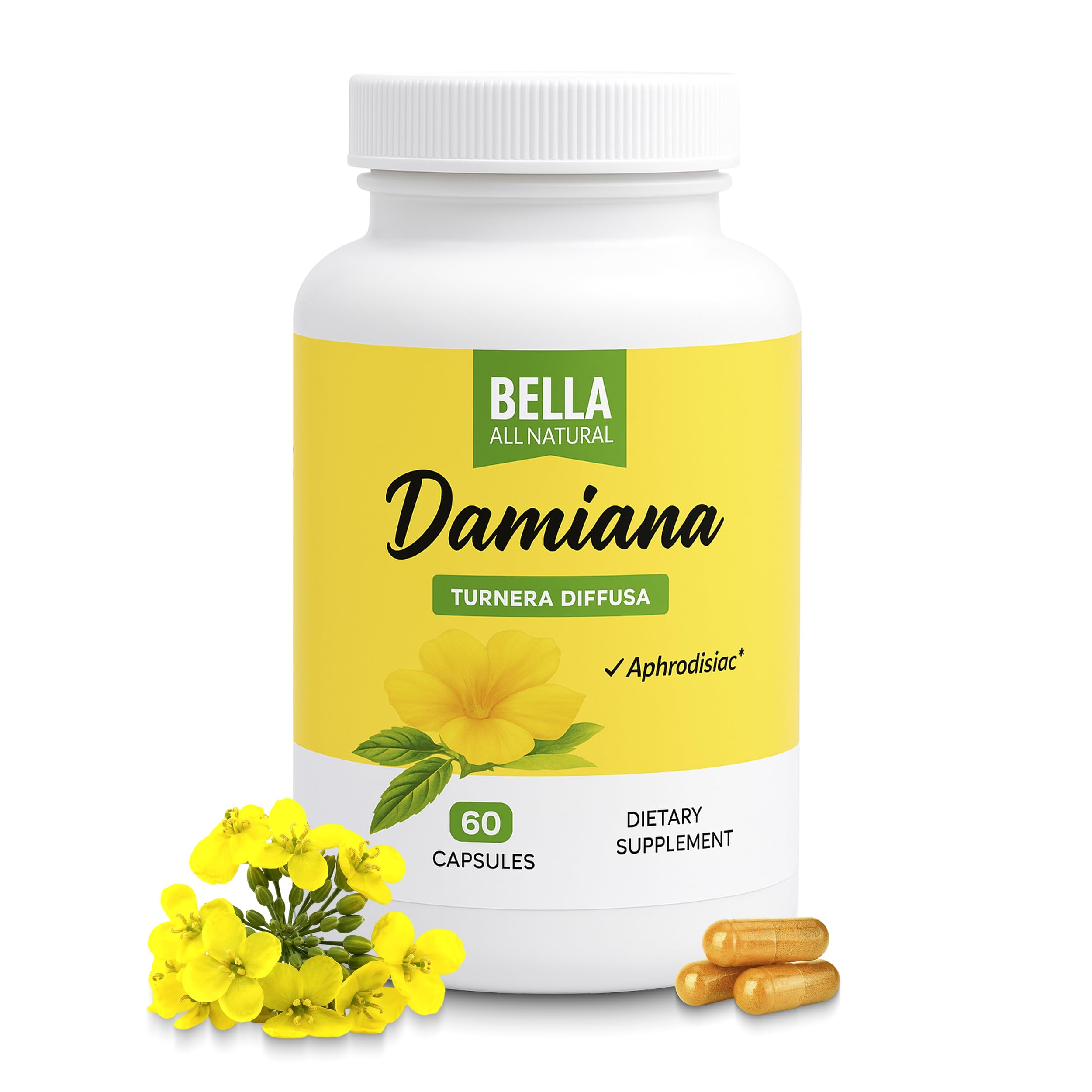 Bella All Natural Herbal Supplement 60 Capsules front view