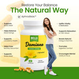 Bella All Natural Herbal Supplement label close-up