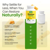 Bella All Natural Herbal Supplement with a measuring spoon