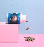 Bella All Natural Liver Extract Supplement bottle with a hand holding it
