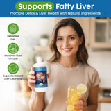 Bella All Natural Liver Extract Supplement on a wooden table