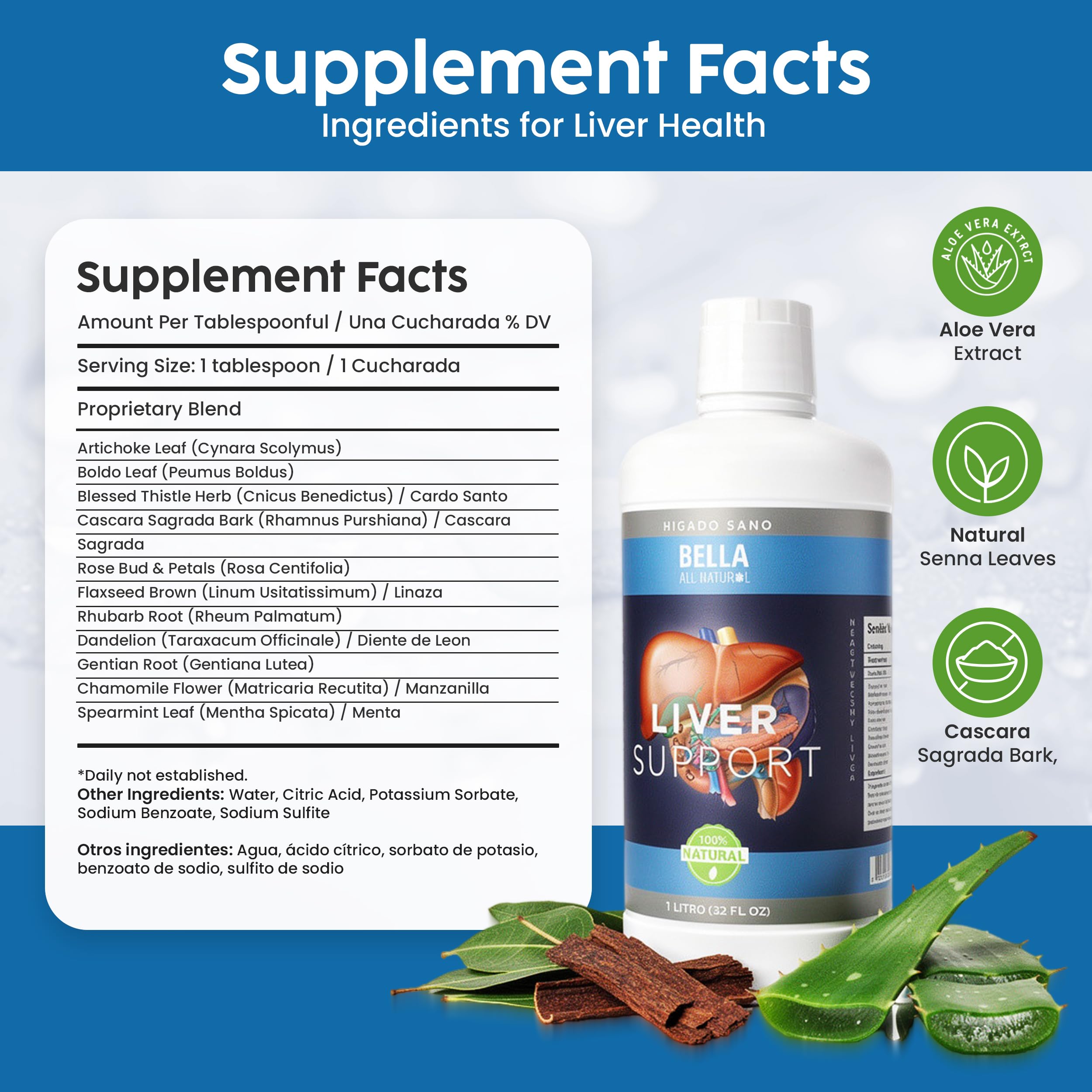 Bella All Natural Liver Extract Supplement packaging