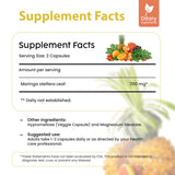 Bella All Natural Moringa Capsules side view showing label