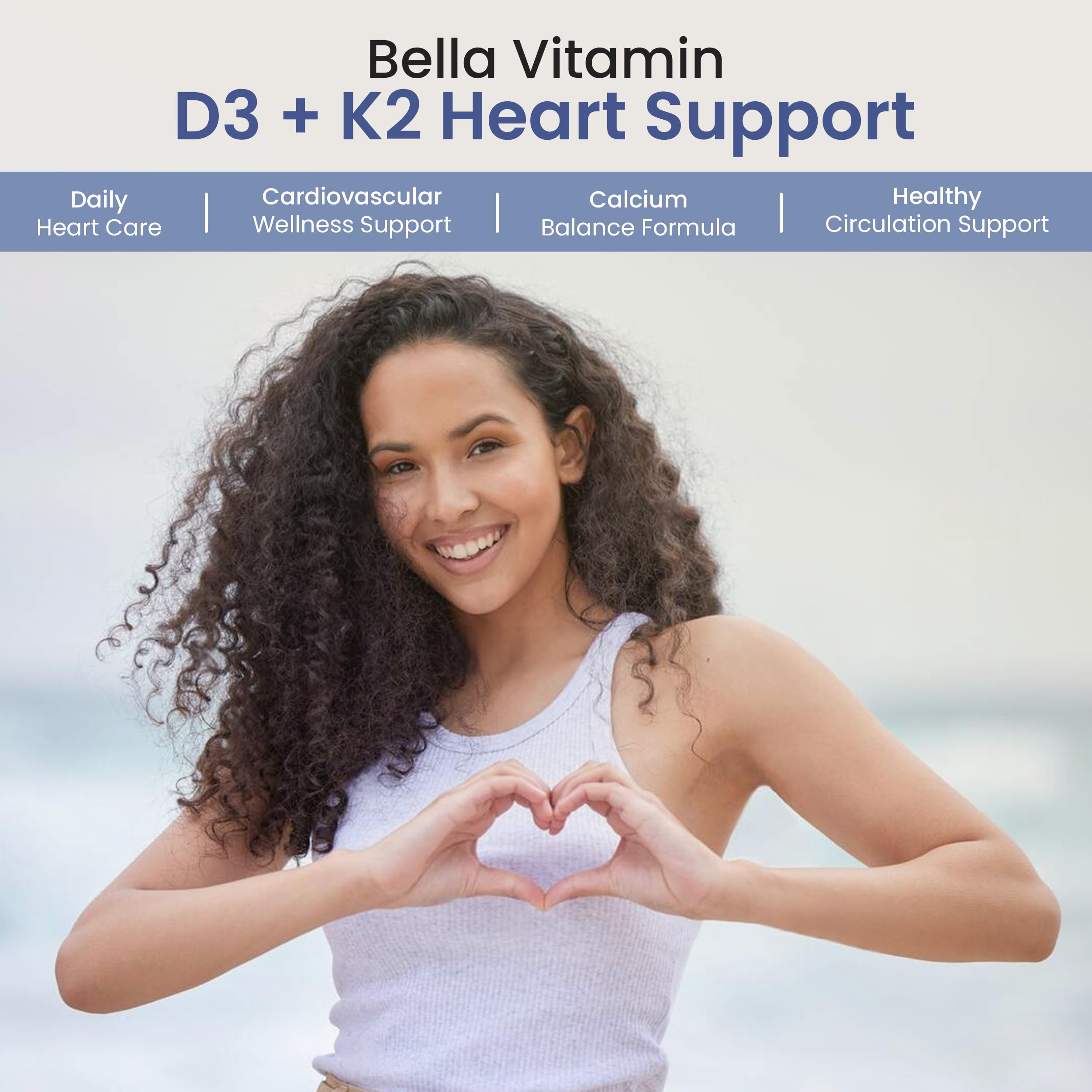 Bella All Natural Vitamin D3 K2 Supplement lifestyle scene