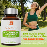 BELLECARE Psyllium Husk Powder 30g in a glass of water