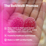 Belli Welli gummy with a bite taken out