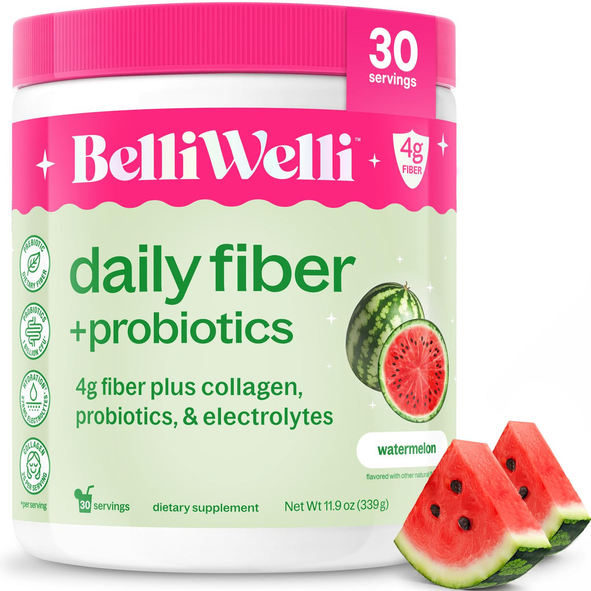 Belli Welli Organic Acacia Fiber Supplement 399g front view