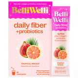 Belli Welli Organic Acacia Fibre Powder front view with stickpacks