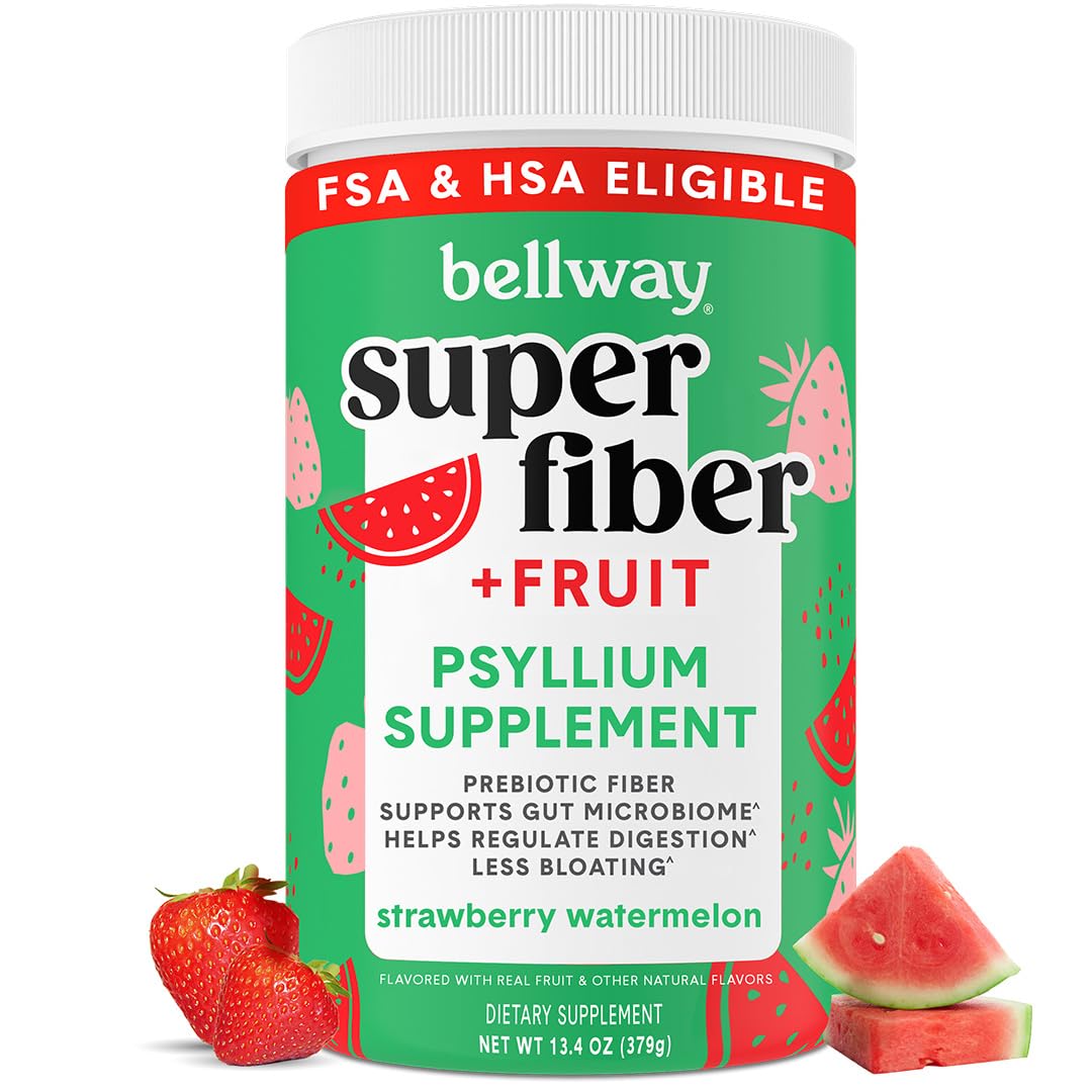 Bellway Super Fiber + Fruit Psyllium Powder 472g front view