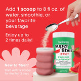 Bellway Super Fiber + Fruit Psyllium Powder 472g side view