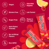Bellway Super Fiber + Fruit Psyllium Powder mixed in a glass of water