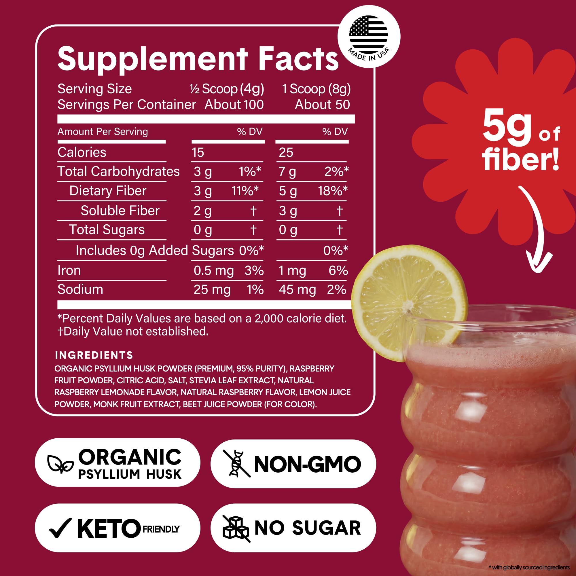 Bellway Super Fiber + Fruit Psyllium Powder on a kitchen counter