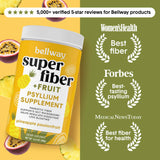Bellway Super Fiber + Fruit Psyllium Powder packaging side view