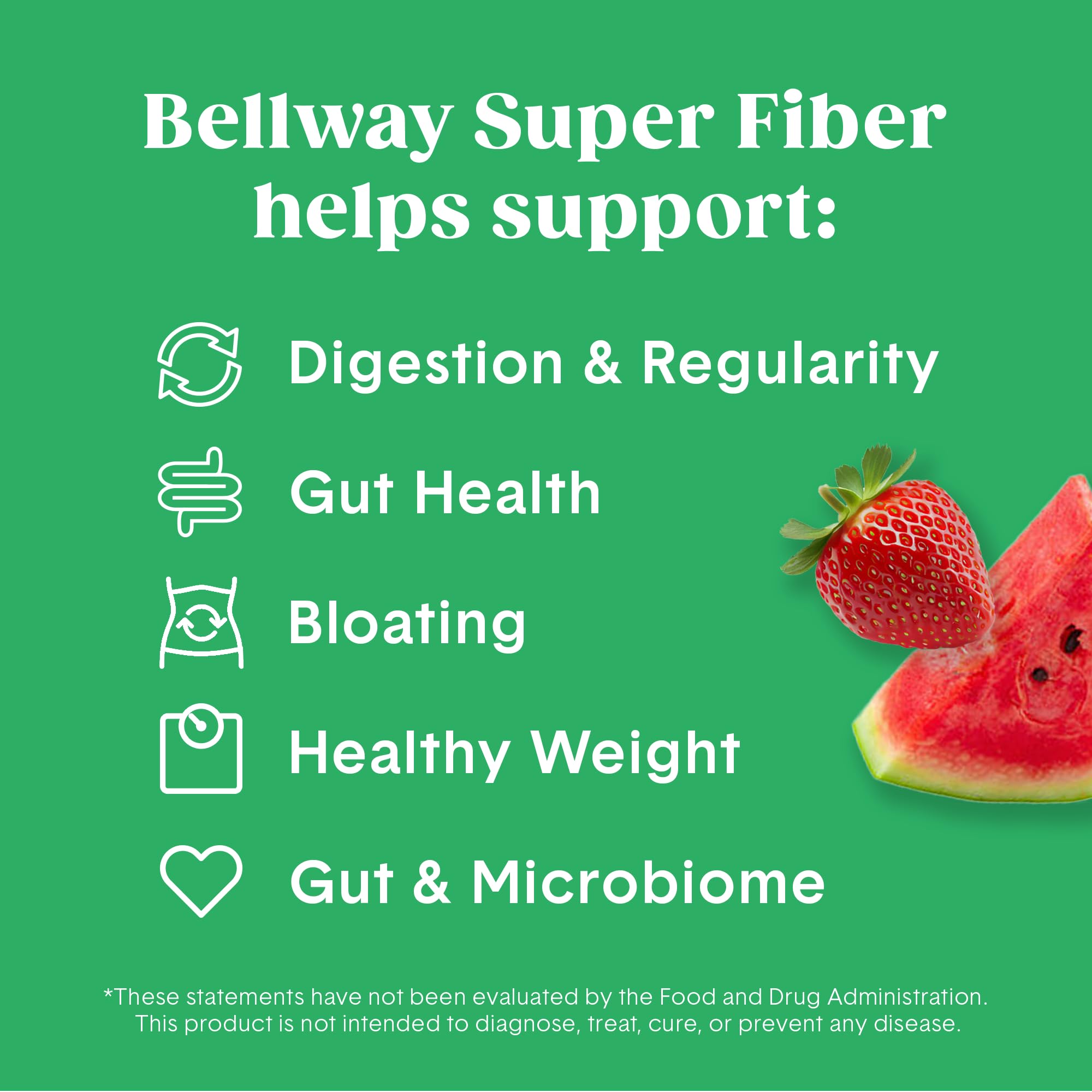 Bellway Super Fiber + Fruit Psyllium Powder scoop with powder