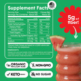 Bellway Super Fiber + Fruit Psyllium Powder with fresh fruits