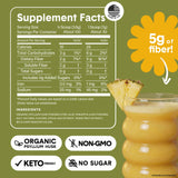 Bellway Super Fiber + Fruit Psyllium Powder with fresh fruits