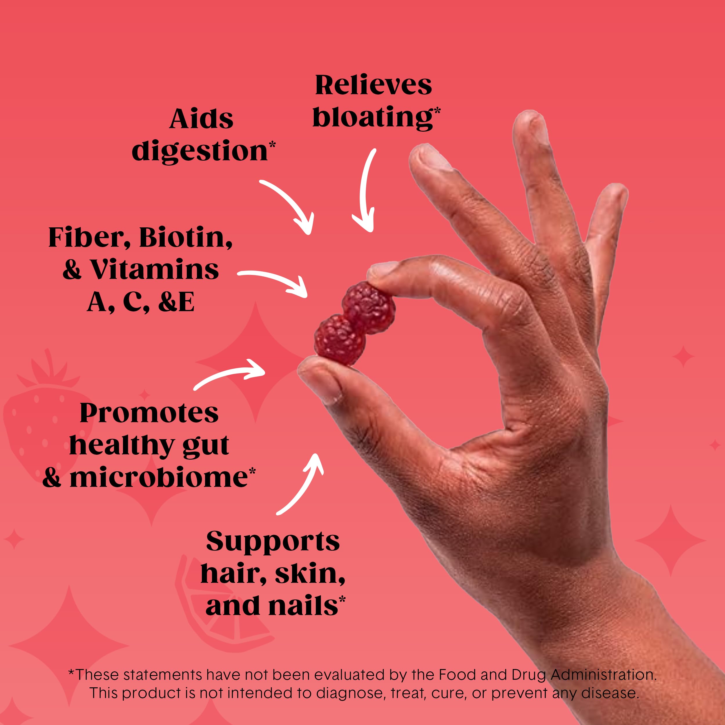 Bellway Super Fiber Gummies side view showing ingredients