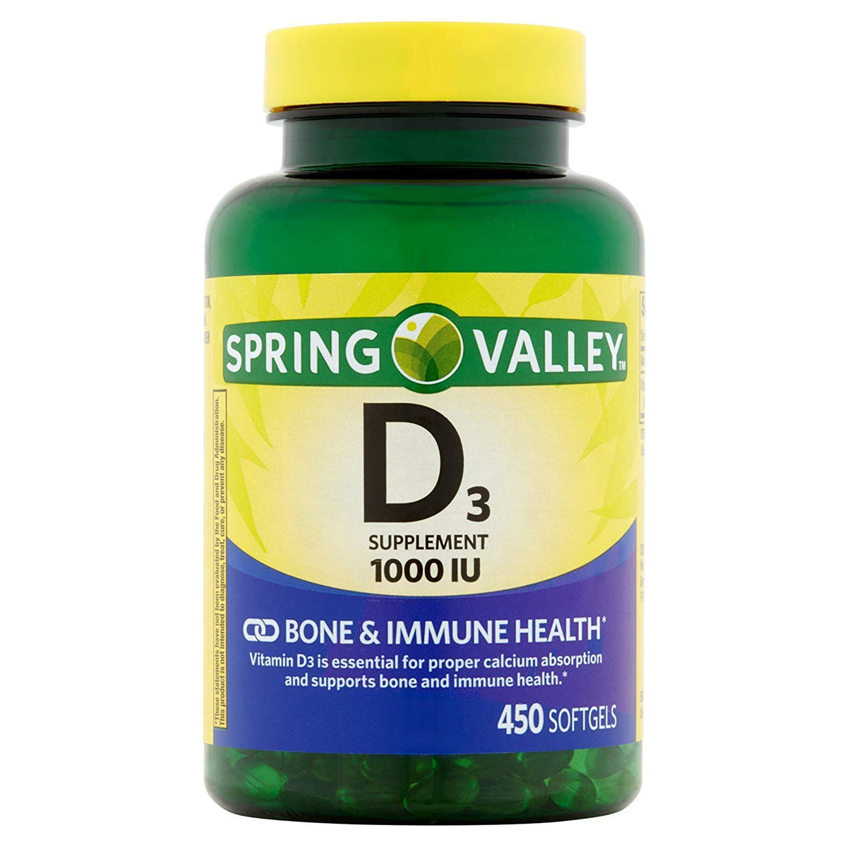 BELOEN High-Potency Vitamin D-3 1000 IU Softgels 450 Count front view