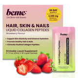 BeMe Collagen Supplement 30 sachets strawberry flavour front view