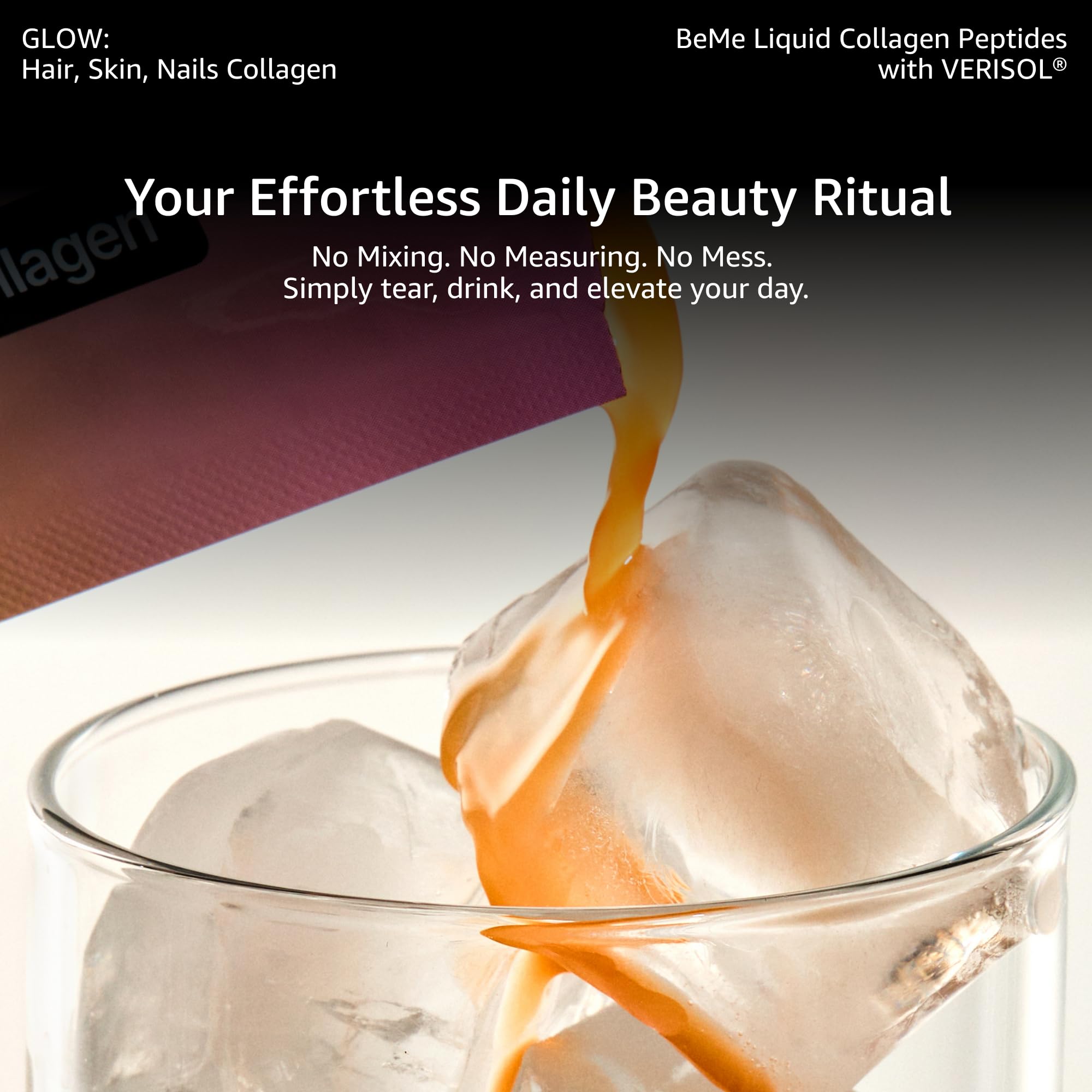 BeMe Collagen Supplement packaging side view