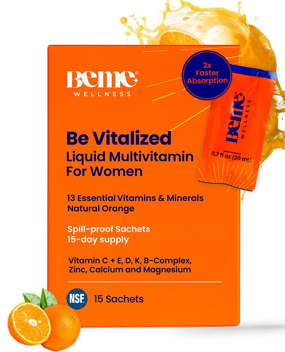 BeMe Liquid Multivitamin Sachets box front view