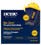 BeMe Magnesium Drink Sachets 30 Pack - Pineapple flavour front view