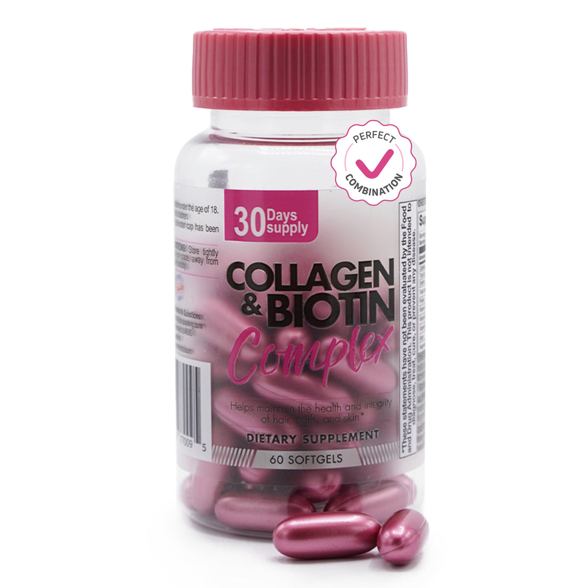 Ben´Fit Collagen & Biotin Complex softgel bottle front view