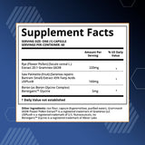 Ben's Natural Health Prostate Support Supplement with a glass of water
