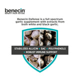 Benecin Garlic Supplement 1500 mcg capsules with fresh garlic