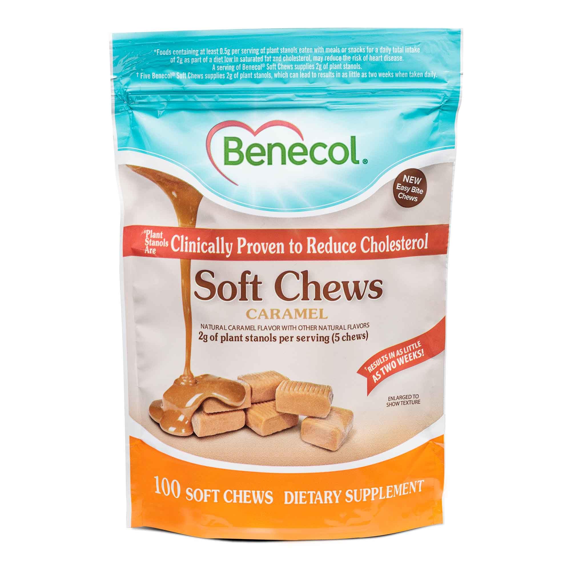 Benecol Soft Chews Caramel 531g front view