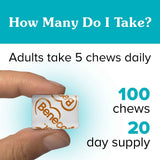 Benecol Soft Chews Caramel on a table