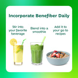 Benefiber Prebiotic Fiber + Supergreens 250g nutritional information