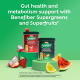 Benefiber Prebiotic Fiber + Supergreens 250g tub side view