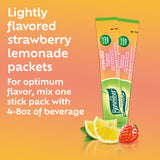Benefiber Strawberry Lemonade packaging with stick packs
