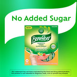 Benefiber Strawberry Lemonade stick packs in a travel bag