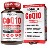 Benevolent Nourishment CoQ10 200mg softgels front view