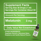 Benevolent Nourishment Liquid Melatonin 3mg berry vanilla flavour