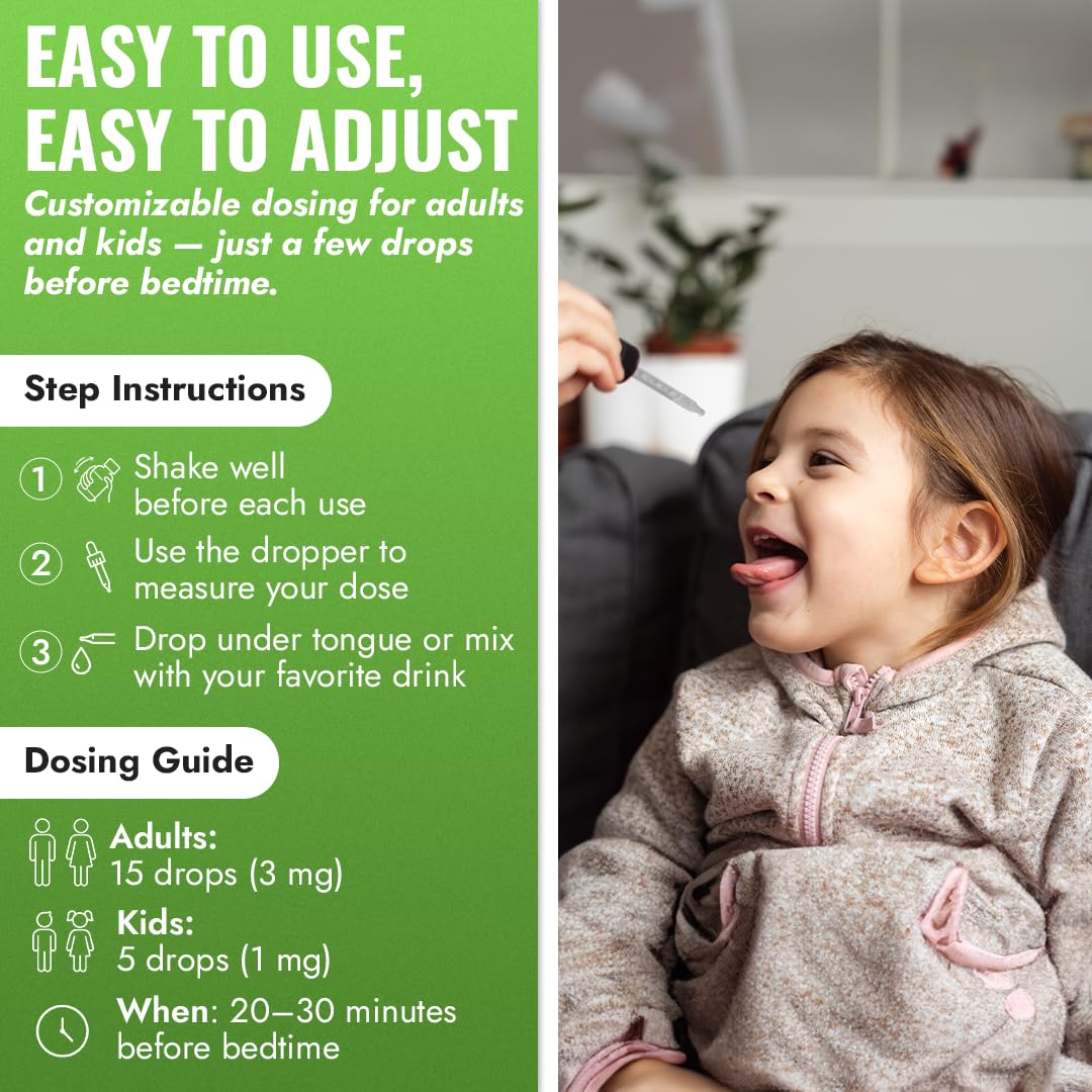 Benevolent Nourishment Liquid Melatonin 3mg lifestyle scene with family