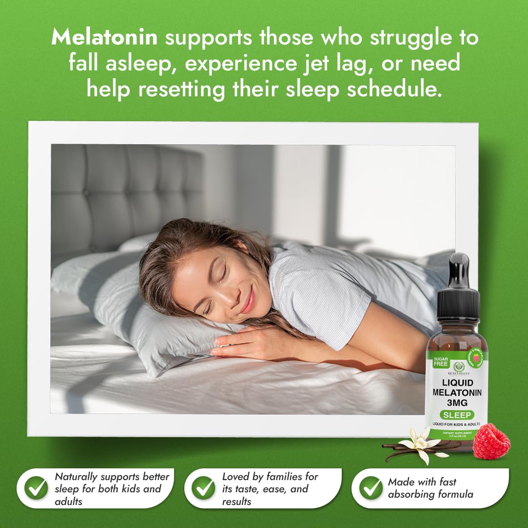 Benevolent Nourishment Liquid Melatonin 3mg precision dropper