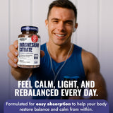 Benevolent Nourishment Magnesium Citrate Capsules 500mg capsules on a table