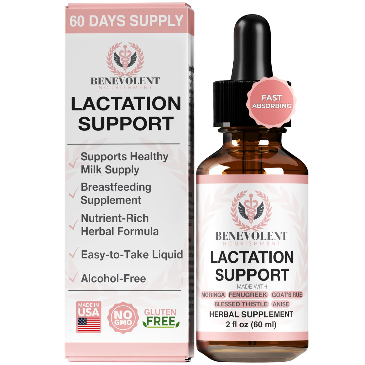 Benevolent Nourishment Milk Thistle Liquid Drops bottle front view