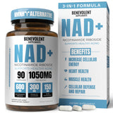 Benevolent Nourishment NAD Resveratrol Supplement bottle front view