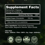Benevolent Nourishment Organic Chlorophyll Capsules side view